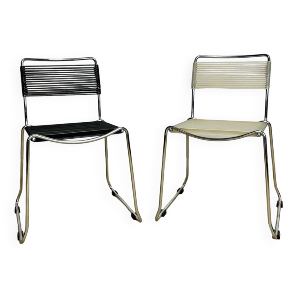 Paire de chaises scoubidou enfant