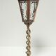 Lampe lanterne laiton et verre début XXème