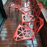 Ensemble de 4 chaises aluminium Magis One Konstantin Grcic