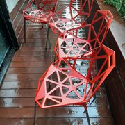 Set of 4 Magis One Konstantin Grcic aluminum chairs