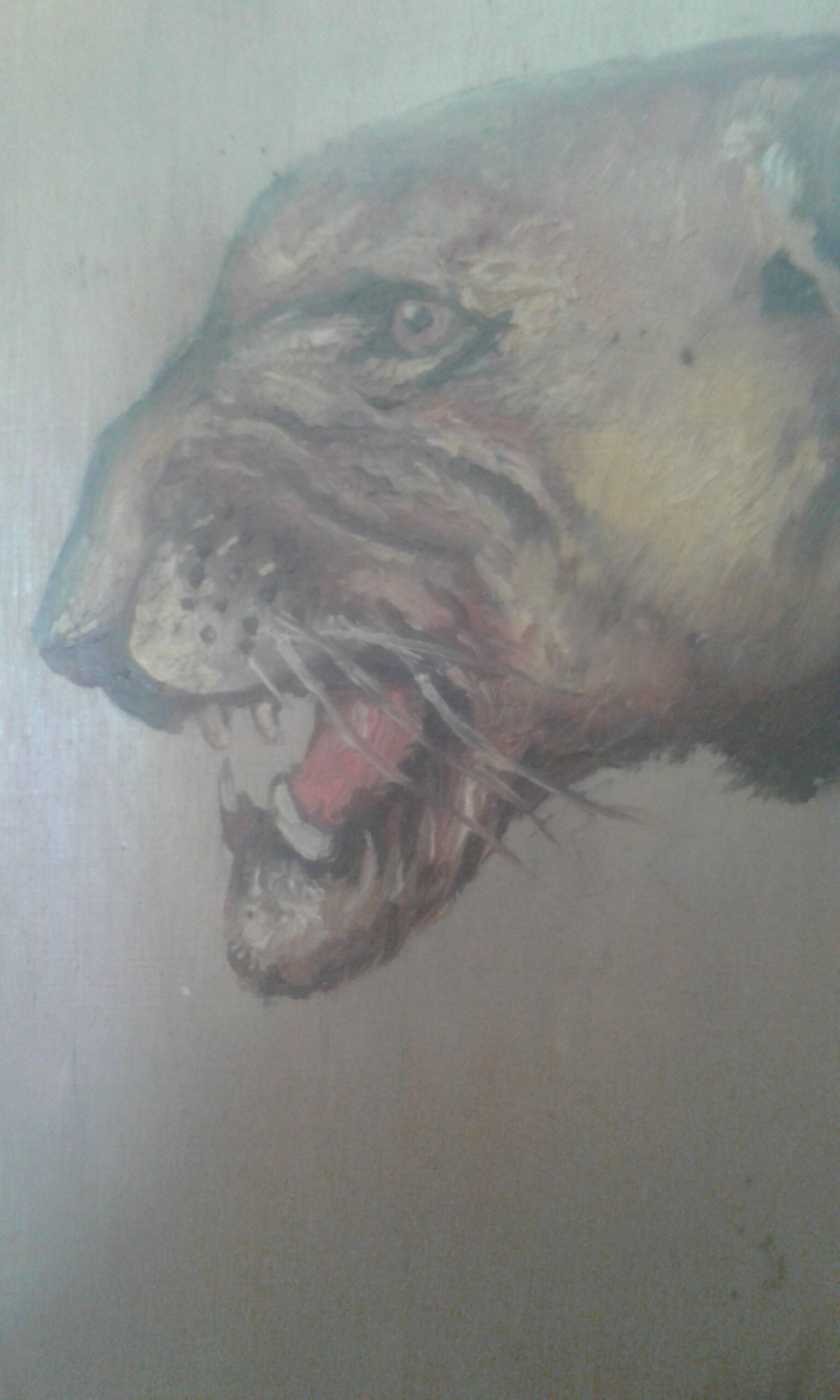 Lioness painting by Xavier Sager