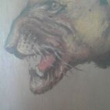 Lioness painting by Xavier Sager