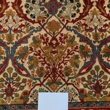 XL Vintage Arts and Crafts, W Morris style Rug 400x296 cm, Red Blue