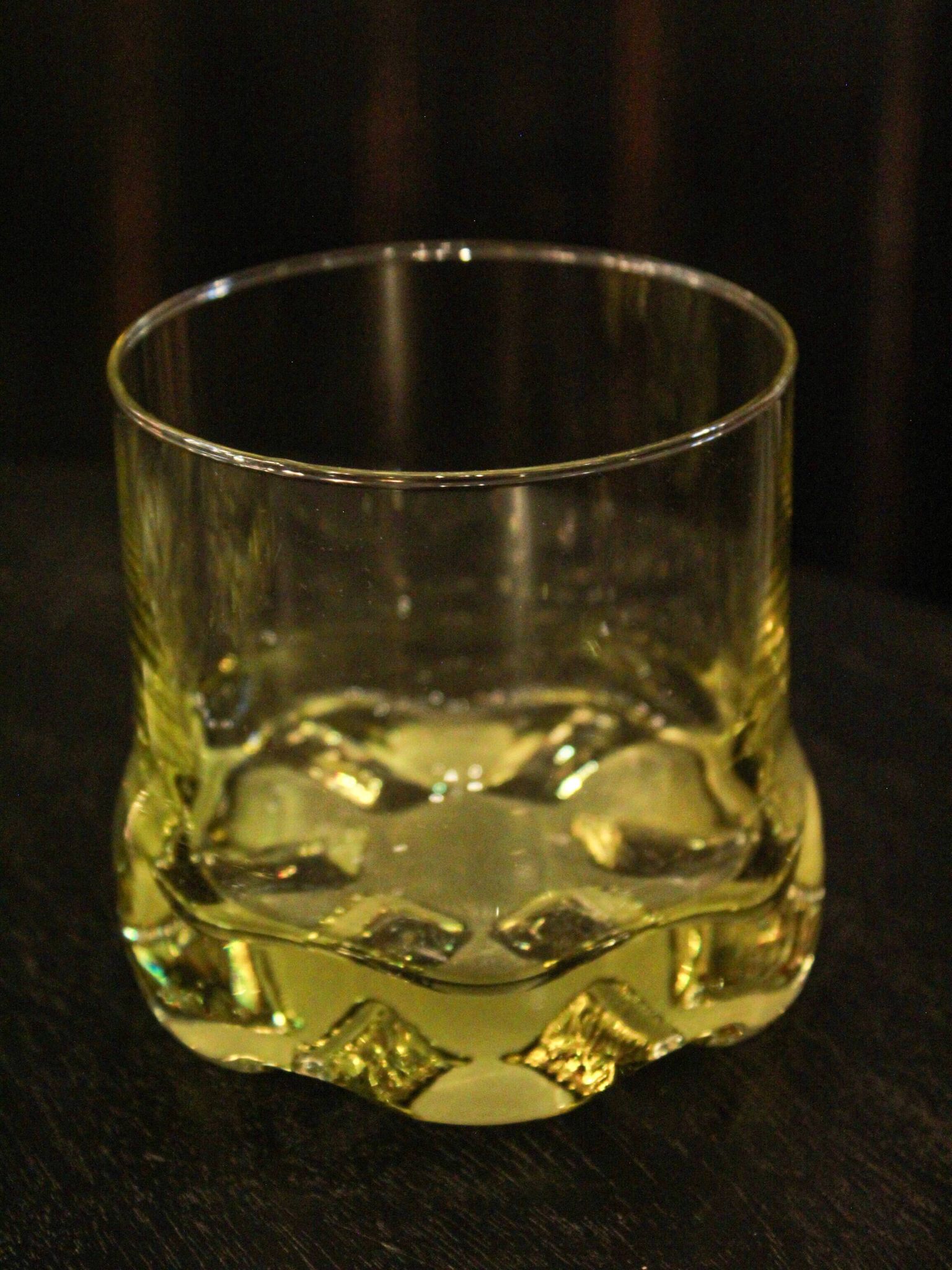 Verre à whisky en cristal ambré de Murano