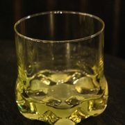 Verre à whisky en cristal ambré de Murano