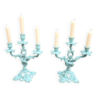 Metal candlesticks