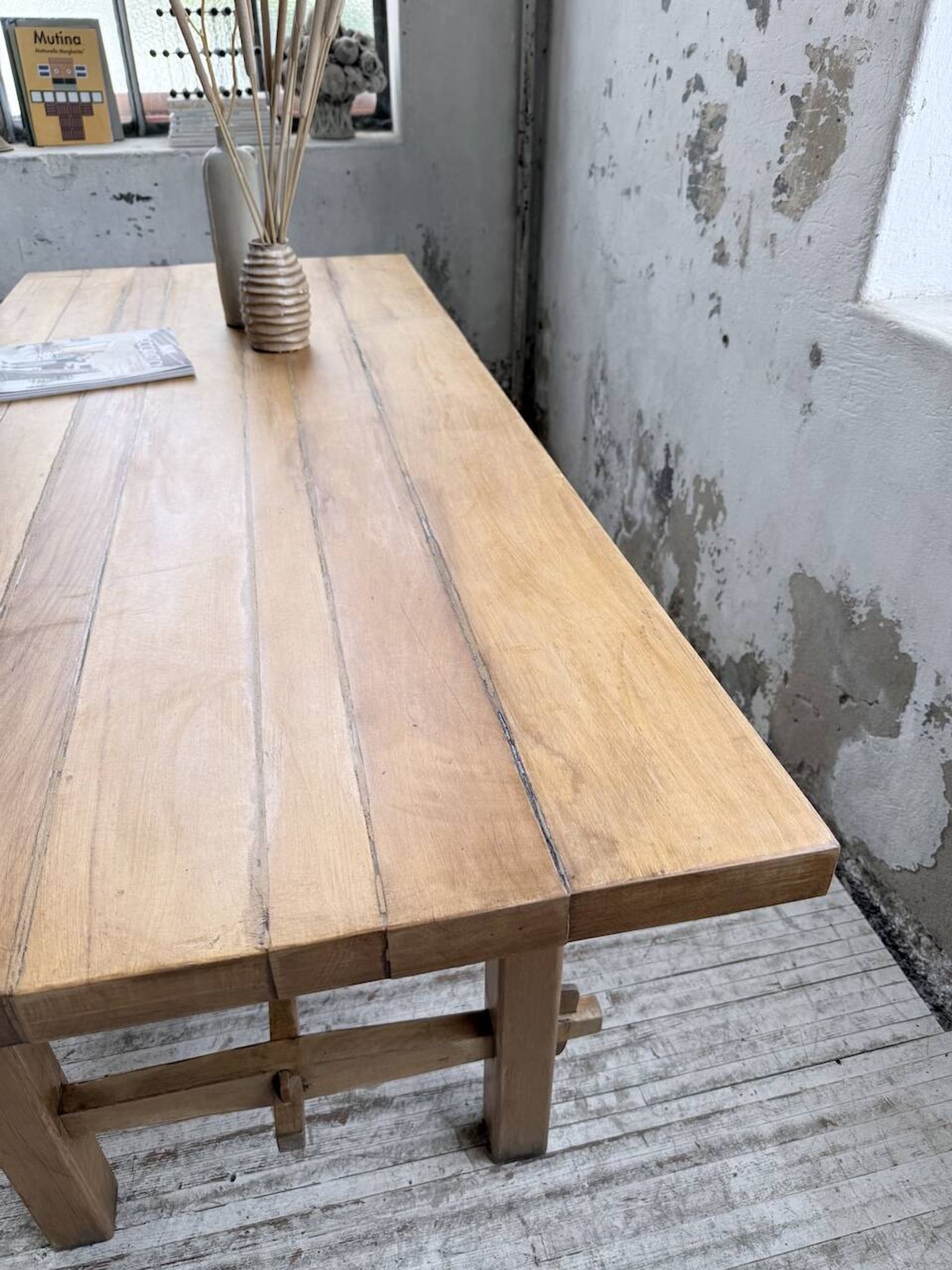 Table mobilier montagne 1950 hêtre massif