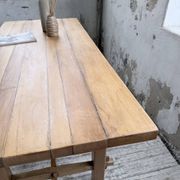 Table mobilier montagne 1950 hêtre massif