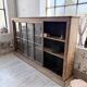 Enfilade meuble de métier XXL portes vitrées