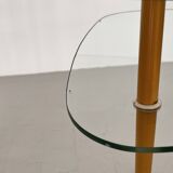 Italian Arlecchino Side Table in Glass by Edoardo Paoli for Vitrex