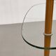 Italian Arlecchino Side Table in Glass by Edoardo Paoli for Vitrex