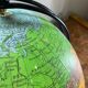 Vintage globe 1930 Perrina Picquart Metal and glass entirely original map geography