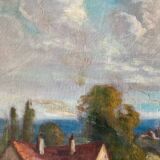 Paysage de campagne signé