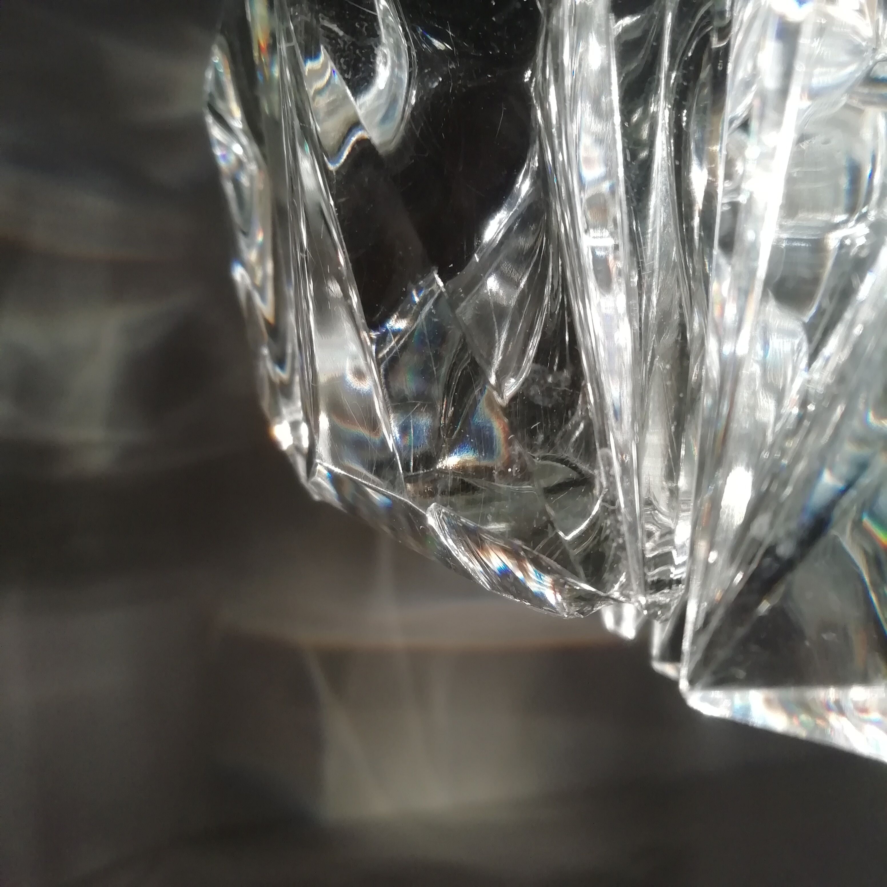 Kinkeldey glass ceiling lamp. 1970s