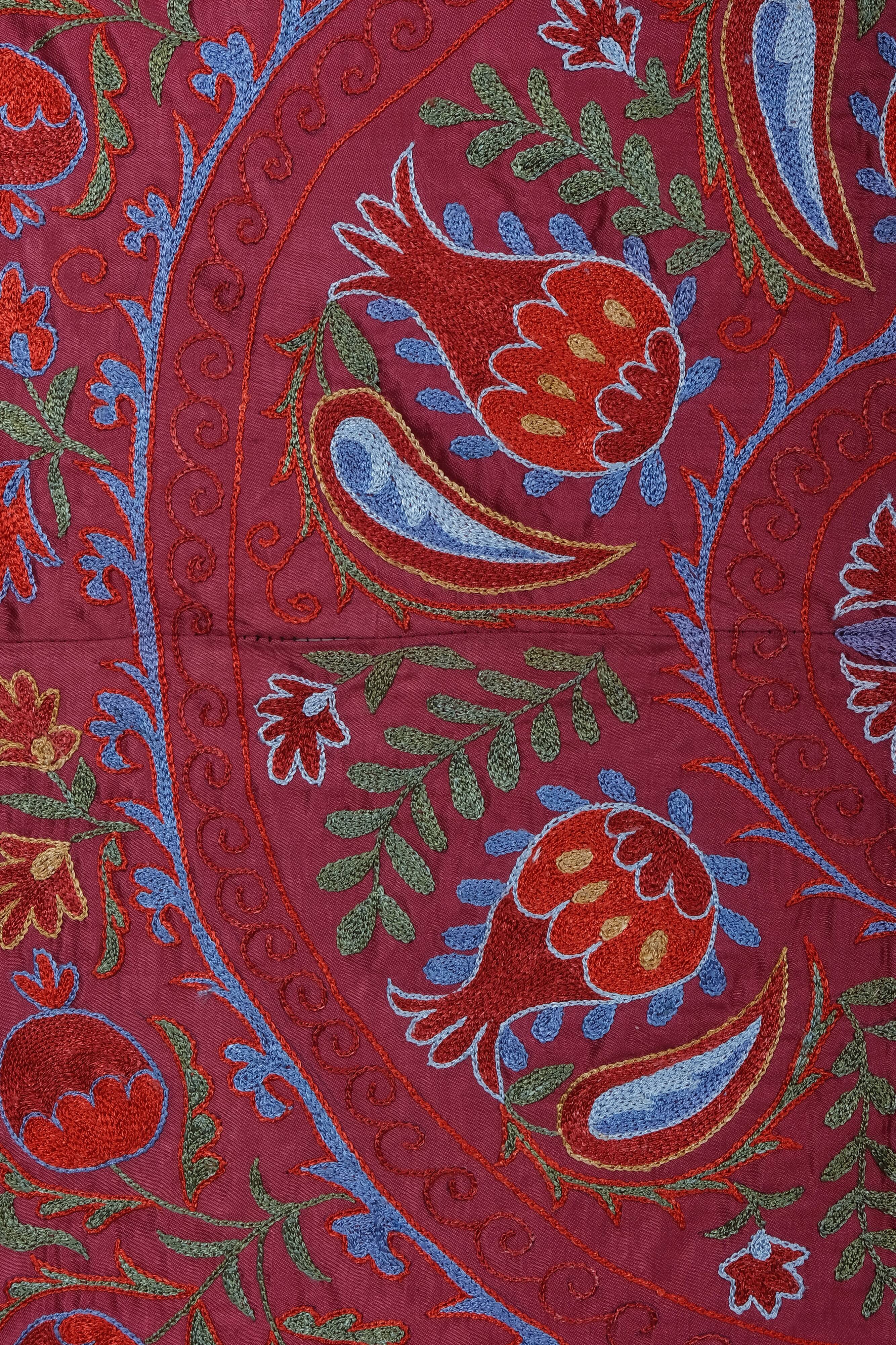 Hand knotted rug, vintage Turkish rug 94x189 cm