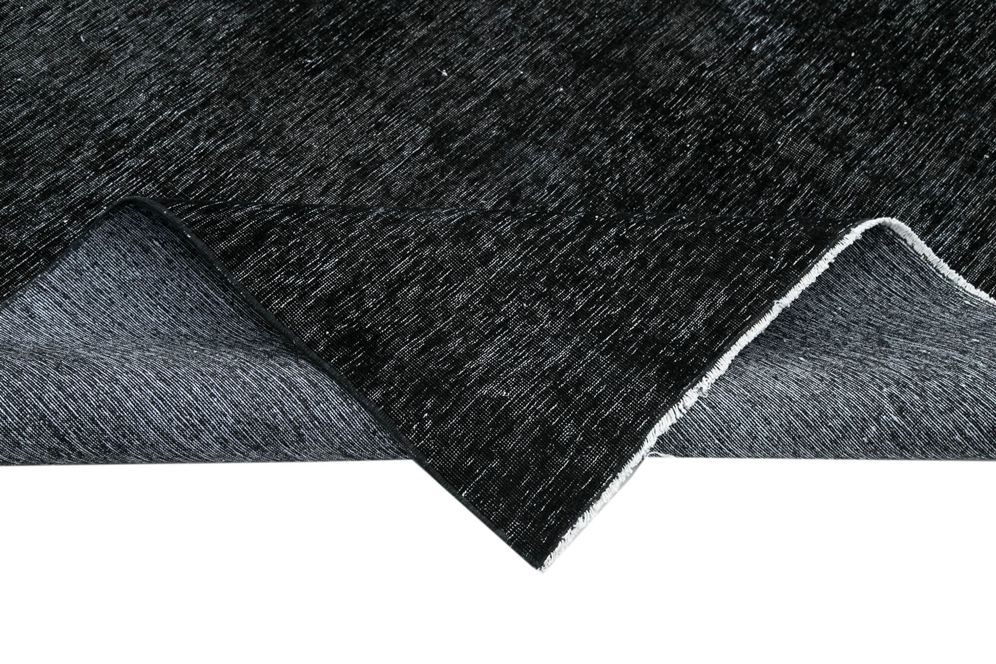 Tapis oriental surteint noué à la main 290 cm x 391 cm tapis en laine noire