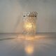 Simple arch-shaped wall light in textured glass, 1950s, Germany.