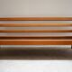 Scandinavian natural wood and fabric sofa, CFC Silkeborg, Denmark
