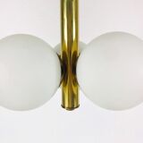 Brass pendant lamp by Kaiser, Germany, 60s