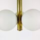 Brass pendant lamp by Kaiser, Germany, 60s
