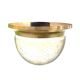 Vintage ceiling light in brass and bubbled glass