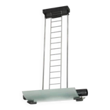 Metal and frosted glass suspension