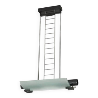 Metal and frosted glass suspension