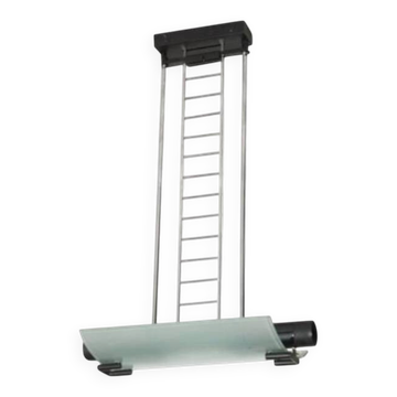 Suspension en métal et verre dépoli