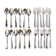 Set de 12 cuillères 12 fourchettes metal argente bouillet bourdelle poicon bb coquille