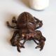 Sculpture / paperweight large deer antique bronze beetle