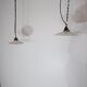 Vintage Spun White Glass Lights