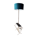 Floor lamp in gilded and opaline metal 50 years