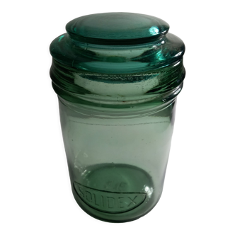 Old glass jar solidex 1l ''1940s''