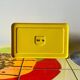 Stube - vintage yellow kitchen scale in enameled metal - force 10