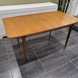 Scandinavian extendable teak table, 1970s