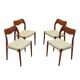Set of four teak chairs, Danish design, 1960s, designer: Niels Otto Møller