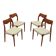 Set of four teak chairs, Danish design, 1960s, designer: Niels Otto Møller