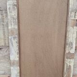 Old Art Deco mirror in Burmese teak