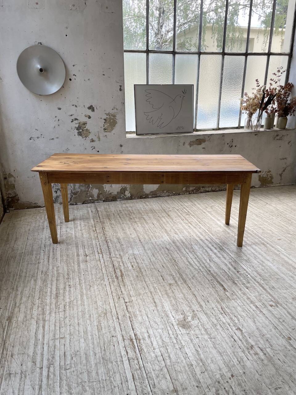 2m pine farm table