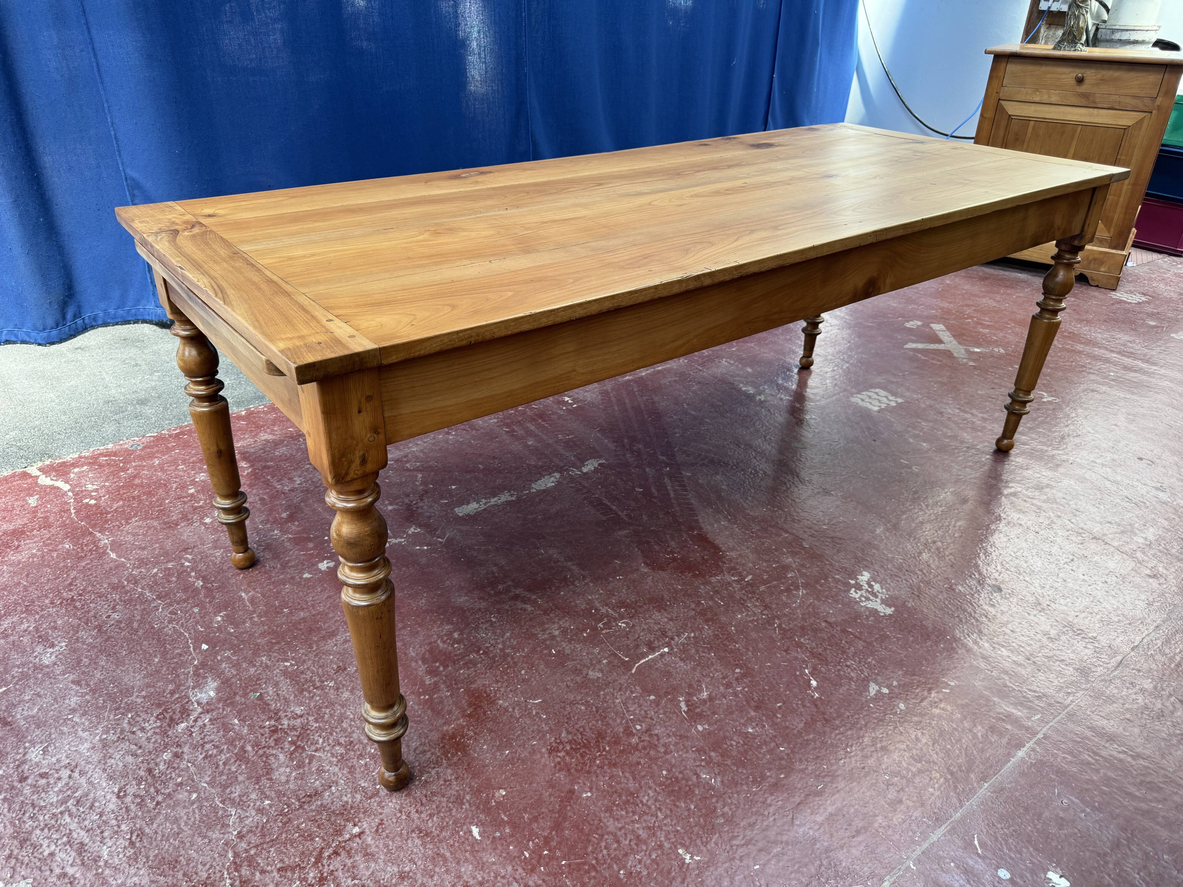 Cherry farmhouse table