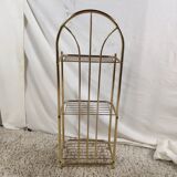 Extra art deco gold metal shelf