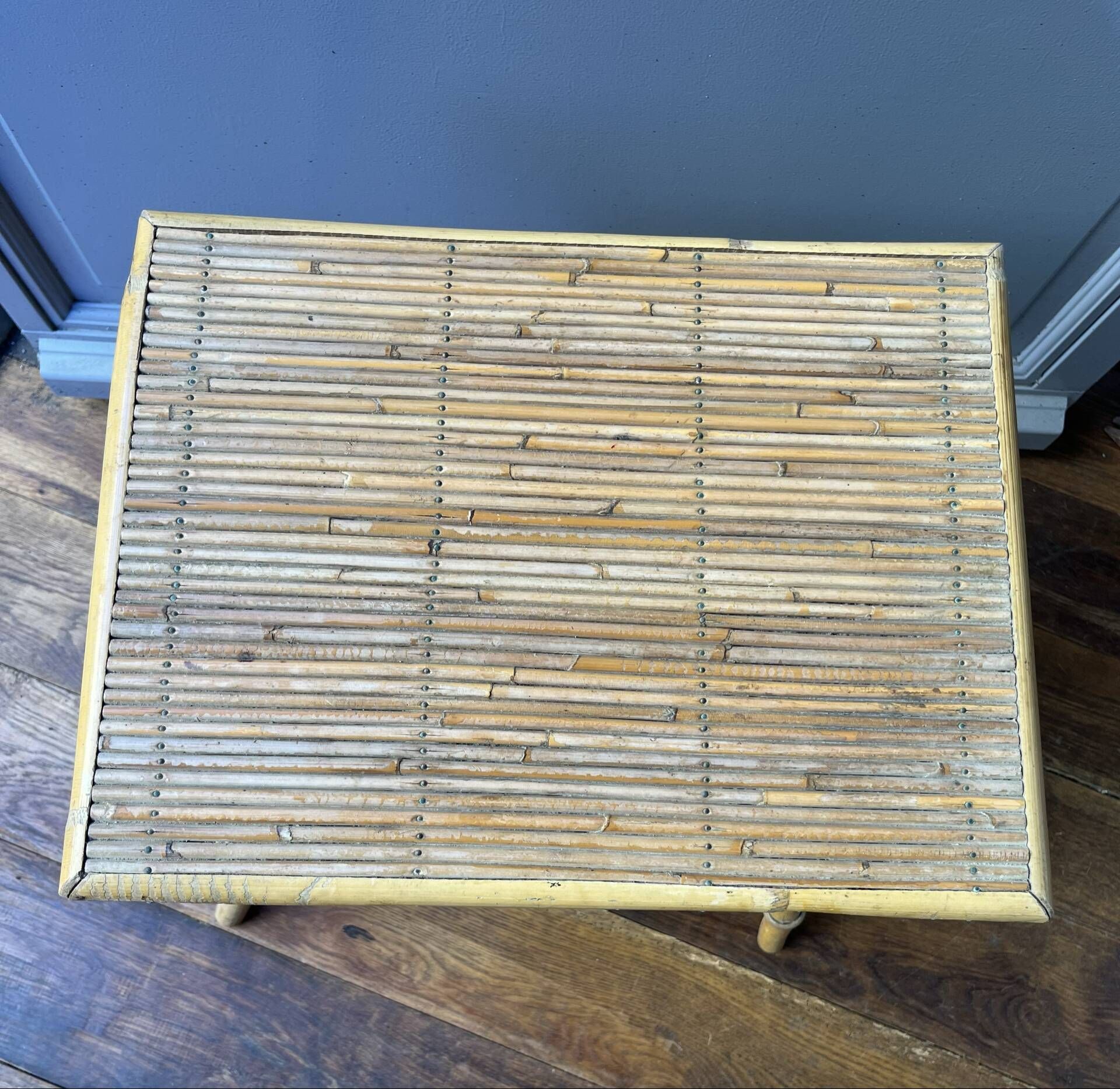 Bamboo bedside table 1960