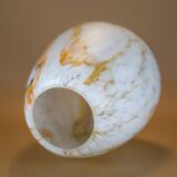 Colorful marbled opaline globe, glass lampshade, ceiling lamp, ceiling lamp, 60's