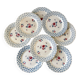 Set of 8 flat plates Digoin Sarreguemines 30s 40s