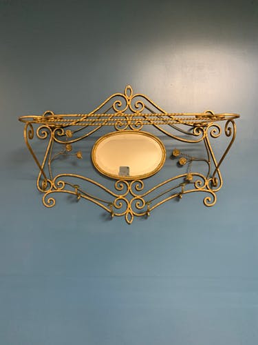 Coats and old umbrella holder