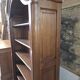 Gendarme hat library in solid oak, mid-20th century.