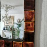 Long square mirror by Mithé Espelt