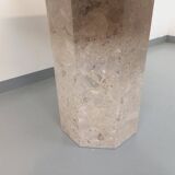 Vintage 70s 80s Octagonal Marble Dining Table