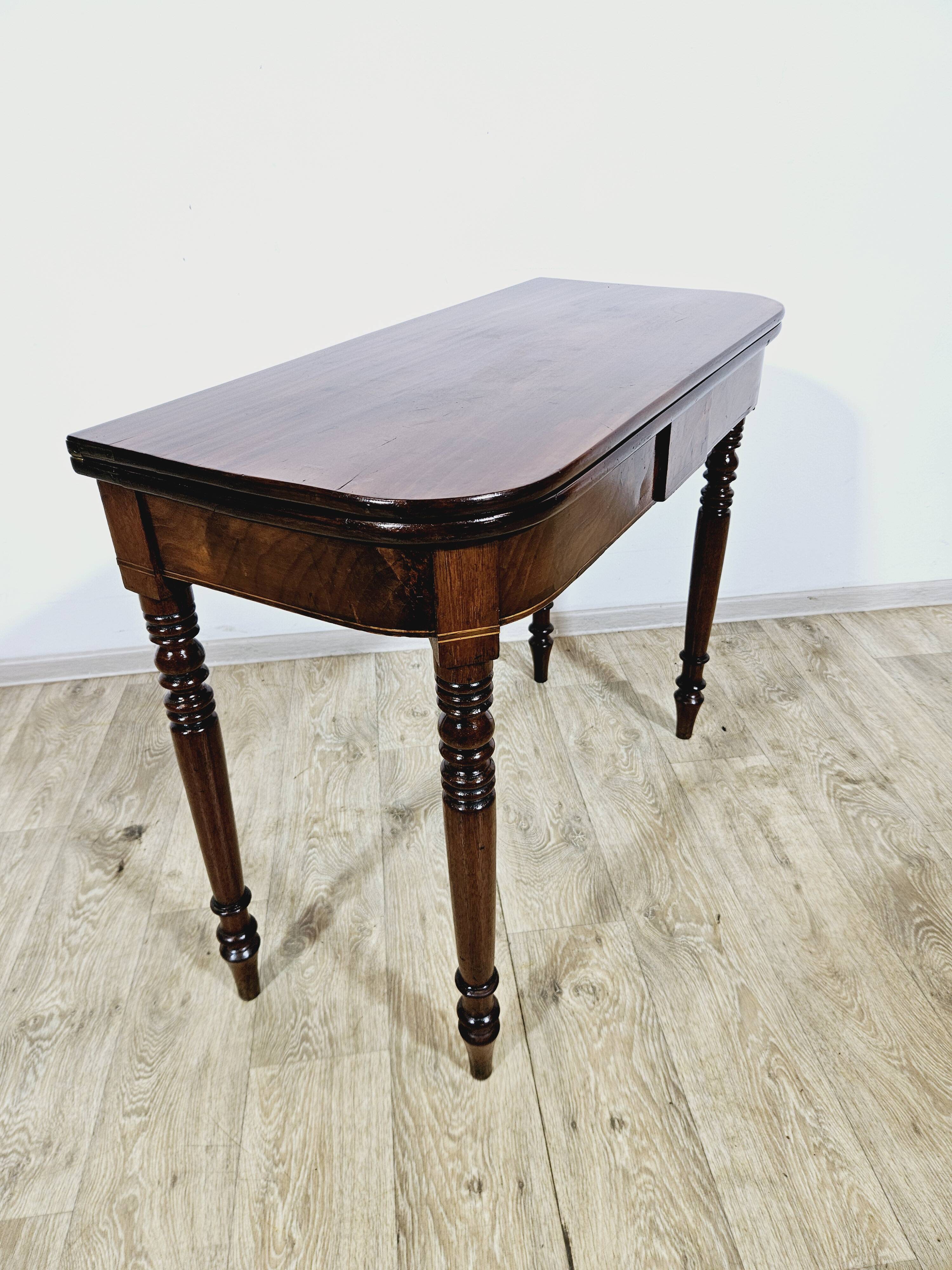 19th century Card Game Table - Mahogany, Biedermeier/Victorian style