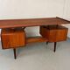 Mid-century Danish teak desk attributed to Louis van Teeffelen for Wébé, 1950s